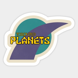 Defunct Toronto Planets Roller Hockey Sticker